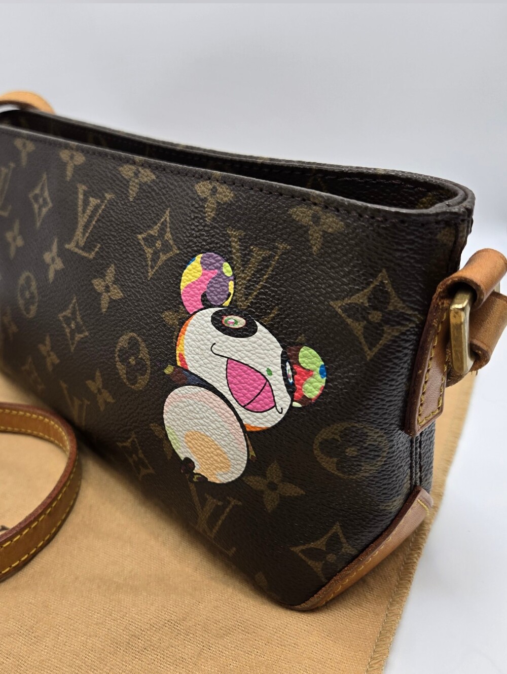 Louis Vuitton x Takashi Murakami LIMITED ED. Monogram Panda Trotteur Crossbody